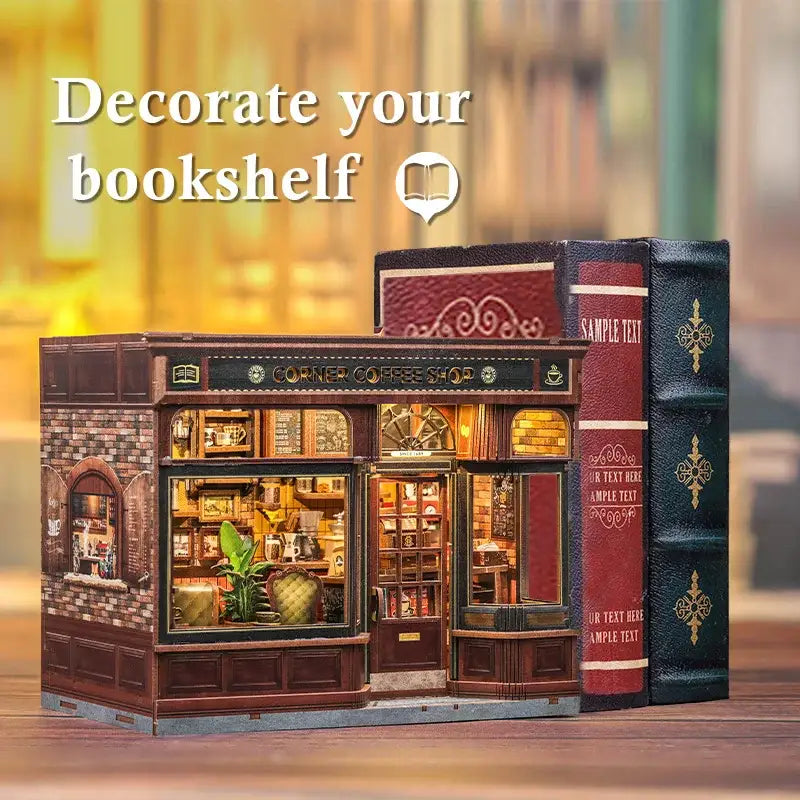 Corner Coffee Shop DIY Book Nook Kit