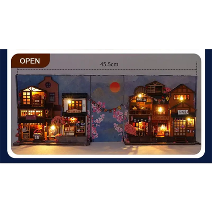 DIY Japanese Sakura Alley Book Nook Kit