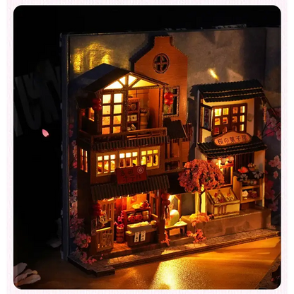 DIY Japanese Sakura Alley Book Nook Kit