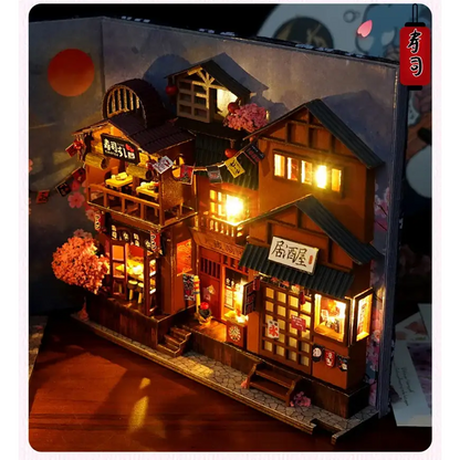 DIY Japanese Sakura Alley Book Nook Kit