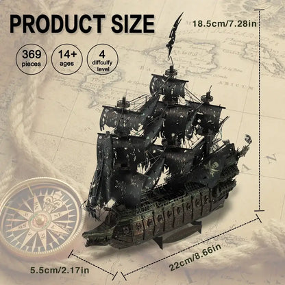 Flying Dutchman – 3D Metal Puzzle Pirate Ship Model