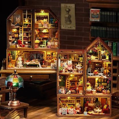 Miniature Dollhouse – Wooden DIY Assembly Kit