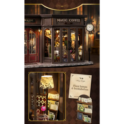 Retro Coffee Shop Book Nook DIY Kit