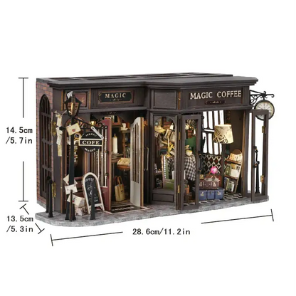Retro Coffee Shop Book Nook DIY Kit