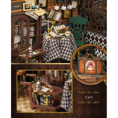 Retro Coffee Shop Book Nook DIY Kit