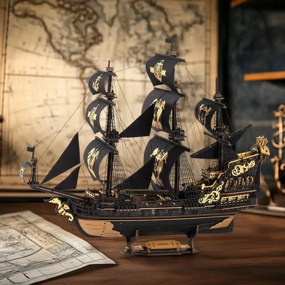 "The Seahorse Barque" – Majestic 3D Wooden Sailing Ship Model Kit